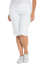 Load image into Gallery viewer, Mid Rise Bermuda - OPTICAL WHITE - SLINK JEANS