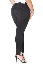 Load image into Gallery viewer, The Mid-Rise Step Hem Skinny - Charcoal - SLINK JEANS