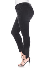 Load image into Gallery viewer, The Mid-Rise Step Hem Skinny - Charcoal - SLINK JEANS