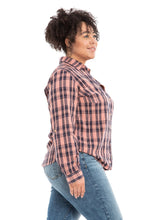 Load image into Gallery viewer, Plaid Work Shirt - Orange - SLINK JEANS