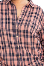 Load image into Gallery viewer, Plaid Work Shirt - Orange - SLINK JEANS