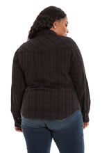 Load image into Gallery viewer, Plaid Work Shirt - Black - SLINK JEANS