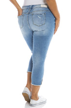 Load image into Gallery viewer, Frayed Hem Crop - ASHLEY - SLINK JEANS