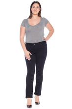 Load image into Gallery viewer, The Mid-Rise Straight - Jet Black - SLINK JEANS