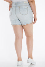 Load image into Gallery viewer, Side Vent Shorts - DENIM STRIPES - SLINK JEANS