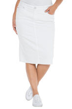 Load image into Gallery viewer, The Midi Skirt - Ivory - SLINK JEANS