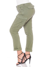 Load image into Gallery viewer, Twill Cargo - OLIVE - SLINK JEANS