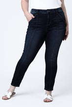 Load image into Gallery viewer, Pintuck High Rise Ankle - Brandy - SLINK JEANS