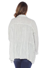 Load image into Gallery viewer, Stripe Babydoll Top - OLIVE - SLINK JEANS