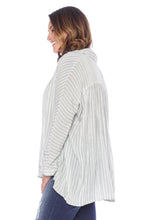 Load image into Gallery viewer, Stripe Babydoll Top - OLIVE - SLINK JEANS
