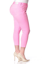 Load image into Gallery viewer, Ankle with Slit Knees - NEON PINK - SLINK JEANS