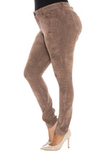 Load image into Gallery viewer, Sueded Skinny - NUTMEG - SLINK JEANS