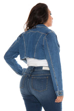Load image into Gallery viewer, Frayed Hem Crop Jacket - CRISTEN - SLINK JEANS