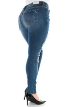 Load image into Gallery viewer, Destroyed Skinny - LILLY - SLINK JEANS