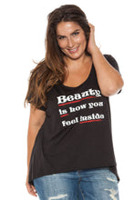 Load image into Gallery viewer, Short Sleeve Tee - BEAUTY IS HOW - SLINK JEANS