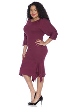 Load image into Gallery viewer, Sweater Dress with Ruffle Hem - SLINK JEANS