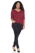 Load image into Gallery viewer, Oversized V-Neck Top - SLINK JEANS