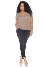 Load image into Gallery viewer, Hi-Lo Short Sleeve Scoop Neck Tee - SLINK JEANS