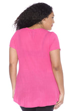 Load image into Gallery viewer, Hi-Lo Short Sleeve Scoop Neck Tee - SLINK JEANS