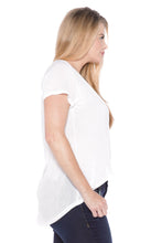 Load image into Gallery viewer, Hi-Lo Short Sleeve Scoop Neck Tee - SLINK JEANS