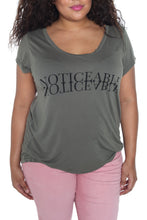 Load image into Gallery viewer, Scoop Neck Tee - NOTICEABLE - SLINK JEANS