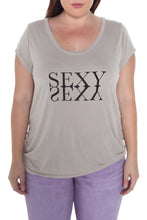Load image into Gallery viewer, Scoop Neck Tee - SEXY - SLINK JEANS