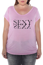 Load image into Gallery viewer, Scoop Neck Tee - SEXY - SLINK JEANS