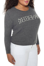 Load image into Gallery viewer, Crew Neck Sweater - BE NOTICEABLE - SLINK JEANS