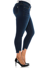 Load image into Gallery viewer, Frayed Hem Ankle - AMBER - SLINK JEANS