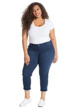 Load image into Gallery viewer, Mid Rise Boyfriend - BLUE NIGHT - SLINK JEANS
