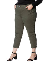 Load image into Gallery viewer, Mid Rise Boyfriend - Bronze Green - SLINK JEANS

