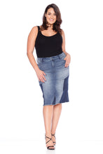 Load image into Gallery viewer, Patchwork Skirt - VANESSA - SLINK JEANS
