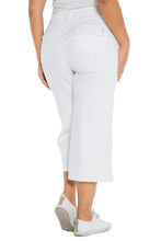 Load image into Gallery viewer, Mid Rise Wide Leg Crop - OPTICAL WHITE - SLINK JEANS

