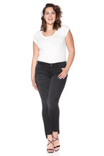 Load image into Gallery viewer, The Mid-Rise Step Hem Skinny - Charcoal - SLINK JEANS
