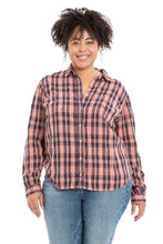 Load image into Gallery viewer, Plaid Work Shirt - Orange - SLINK JEANS
