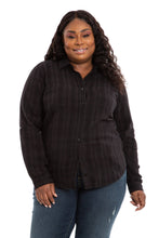 Load image into Gallery viewer, Plaid Work Shirt - Black - SLINK JEANS
