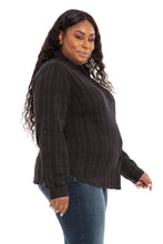 Load image into Gallery viewer, Plaid Work Shirt - Black - SLINK JEANS
