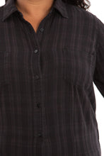Load image into Gallery viewer, Plaid Work Shirt - Black - SLINK JEANS
