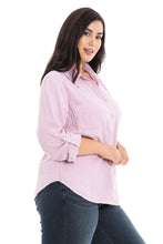 Load image into Gallery viewer, Plaid Work Shirt - Violet - SLINK JEANS
