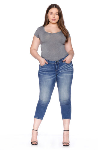 Clean Hem Crop - NAIMAH - SLINK JEANS