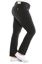 Load image into Gallery viewer, Mid Rise Straight Leg Jean - BLACK - SLINK JEANS
