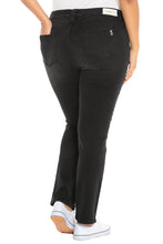 Load image into Gallery viewer, Mid Rise Straight Leg Jean - BLACK - SLINK JEANS
