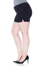 Load image into Gallery viewer, Side Vent Shorts - BLACK - SLINK JEANS
