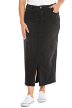 Load image into Gallery viewer, Long Skirt - BLACK - SLINK JEANS
