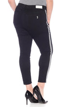 Load image into Gallery viewer, Double Stripe Ankle - SOLID BLACK - SLINK JEANS

