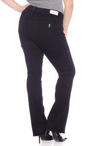 Bootcut - SOLID BLACK - SLINK JEANS