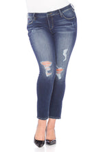 Load image into Gallery viewer, Distressed Slim Jeans - HUNTER - SLINK JEANS
