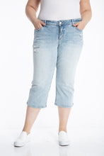 Load image into Gallery viewer, Mid Rise Straight Crop with Slit - Louise - SLINK JEANS
