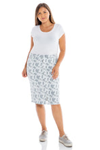 Load image into Gallery viewer, Mid Rise Skirt - FLORAL ROSES - SLINK JEANS
