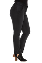 Load image into Gallery viewer, Mid Rise Cigarette Leg - BLACK - SLINK JEANS
